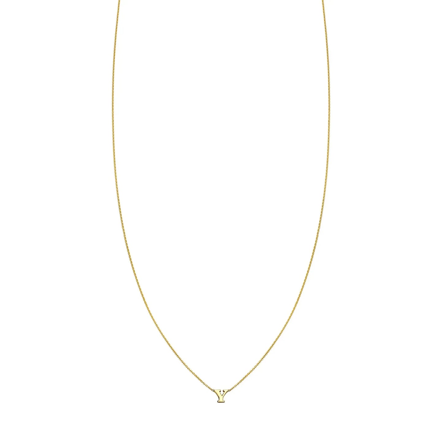 Letter Y Initial Necklace