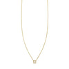 Pave Diamond Letter G Initial Necklace