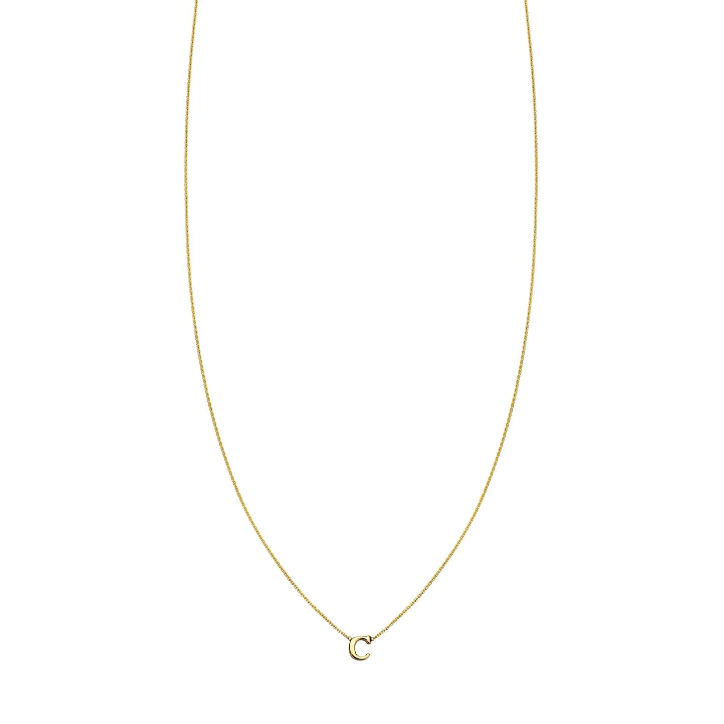 Letter C Initial Necklace