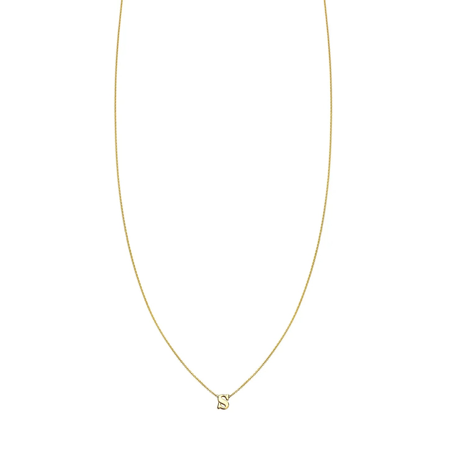 14k Gold Initial Necklace