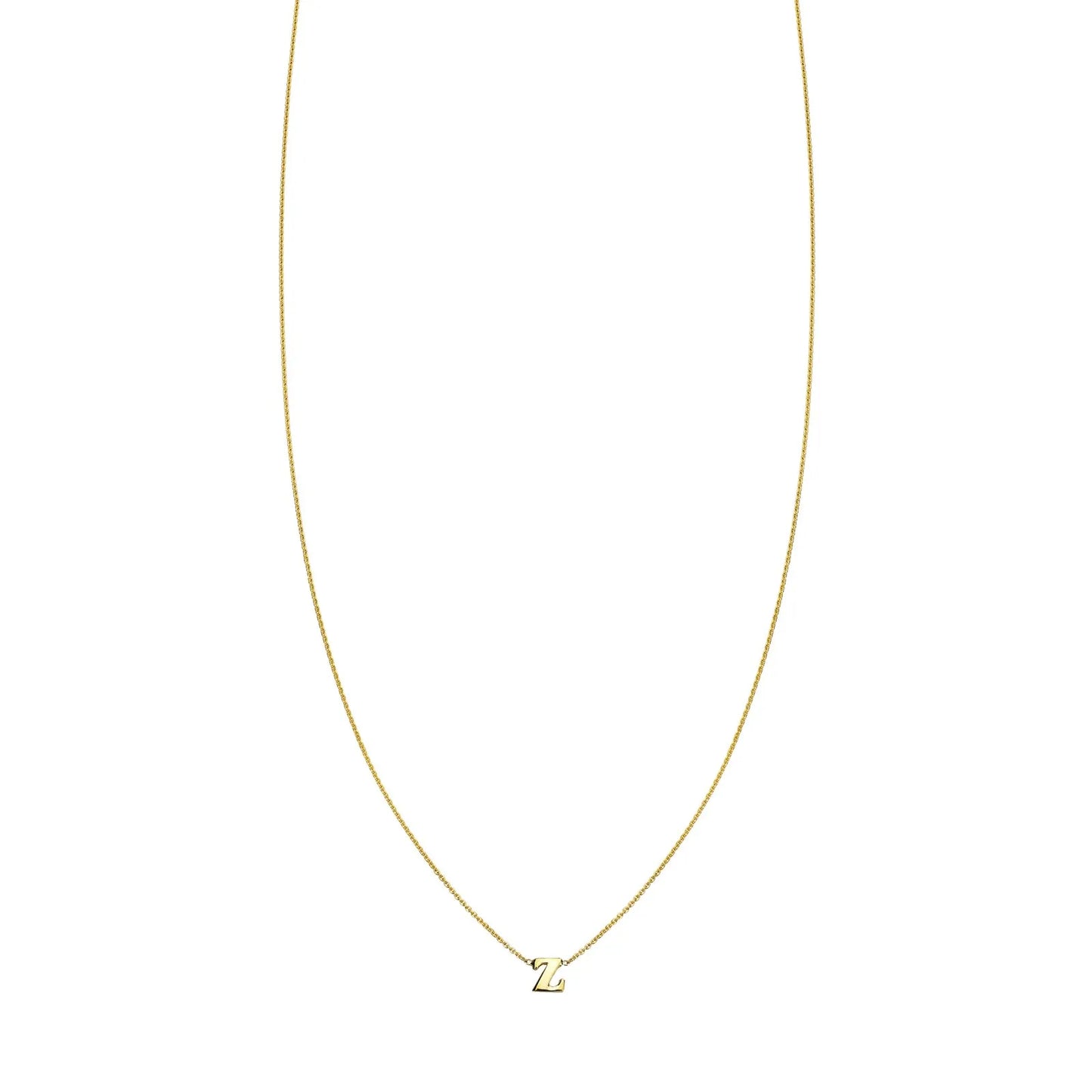 Letter Z Initial Necklace