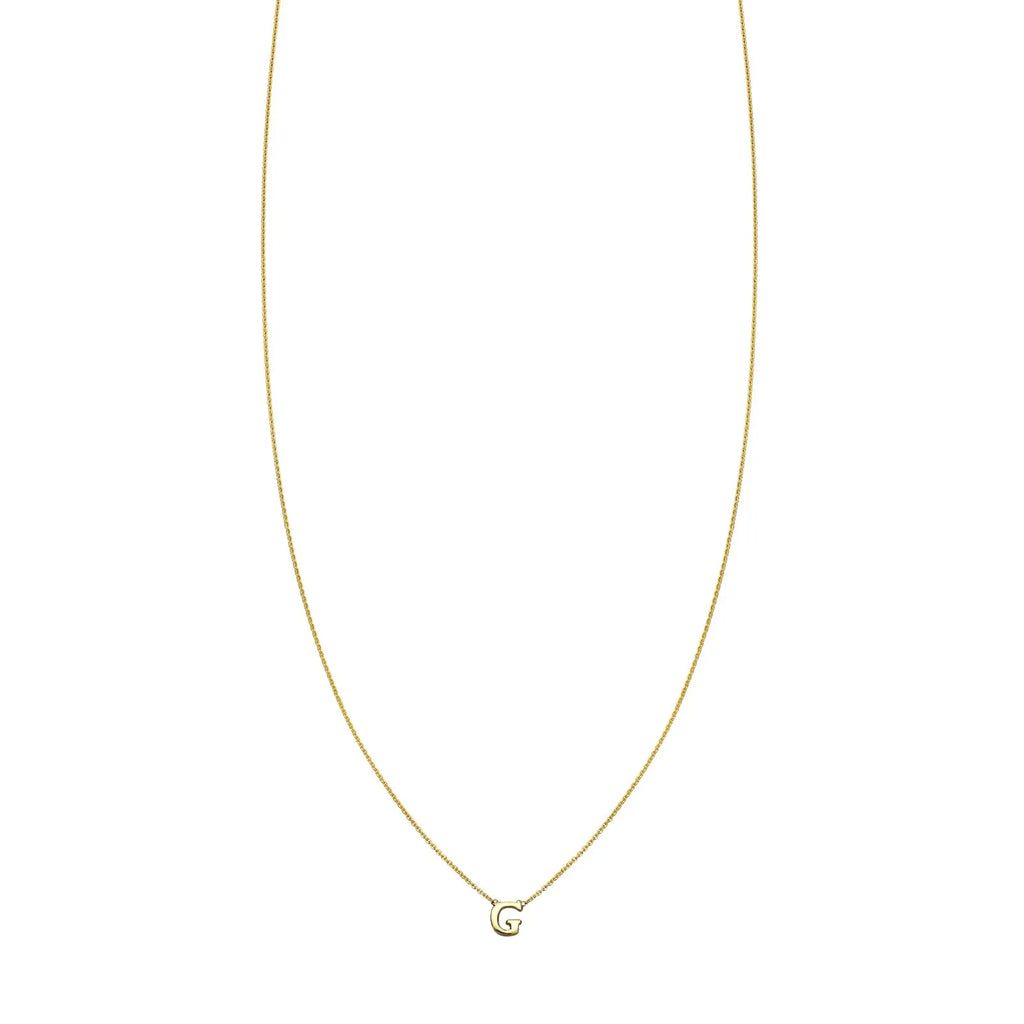 Letter G Initial Necklace