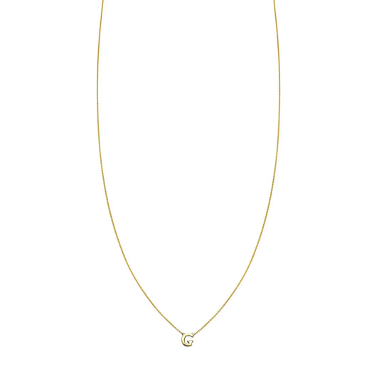 Letter G Initial Necklace