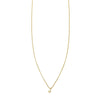 Diamond and Gold Initial Necklace