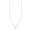 Pave Diamond Letter S Initial Necklace