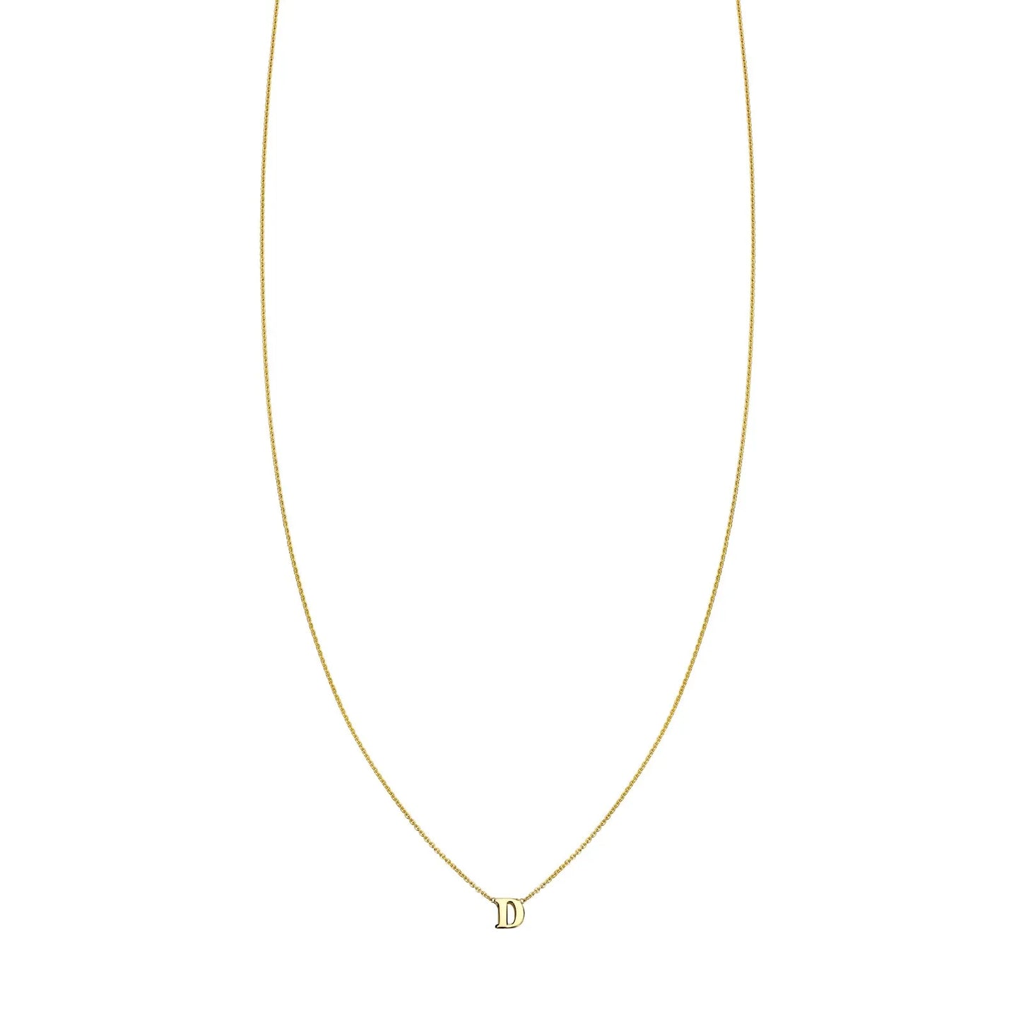 Letter D Initial Necklace