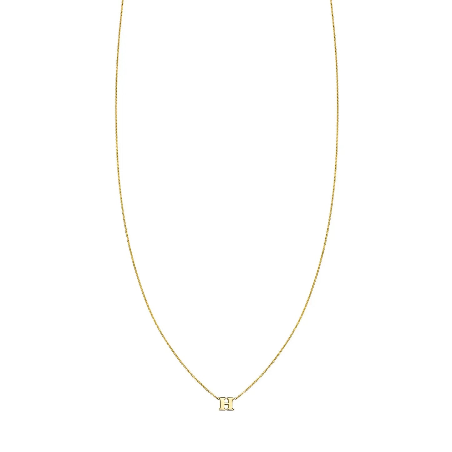 14k Gold Initial Necklace