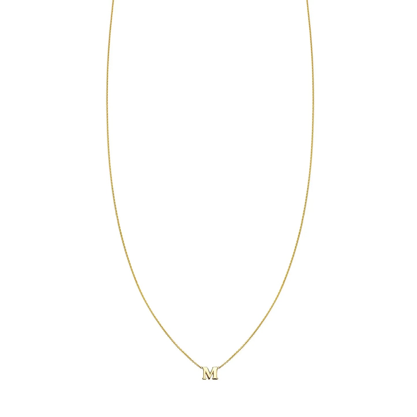 14k Gold Initial Necklace