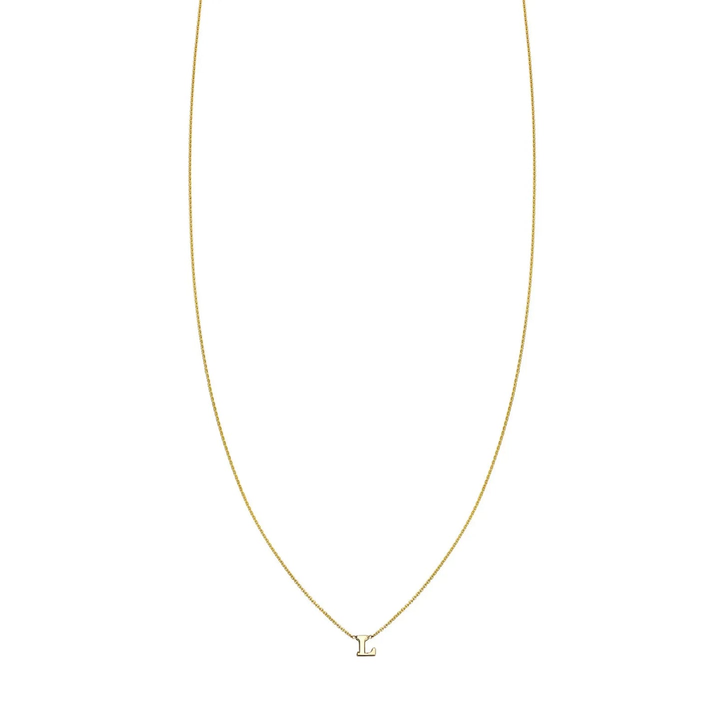 14k Gold Initial Necklace