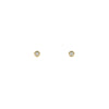 The Puffed Bezel Solitaire Stud Earrings