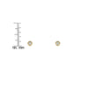 The Puffed Bezel Solitaire Stud Earrings