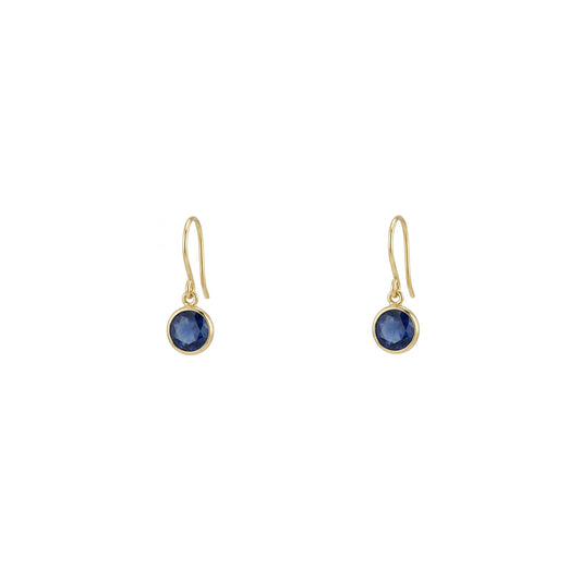 The Sapphire Orb Drop Earrings