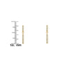 The Linear Pavé Drop Earrings
