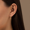 The Linear Pavé Drop Earrings