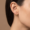 14k Gold Hexagon Hoop Earrings