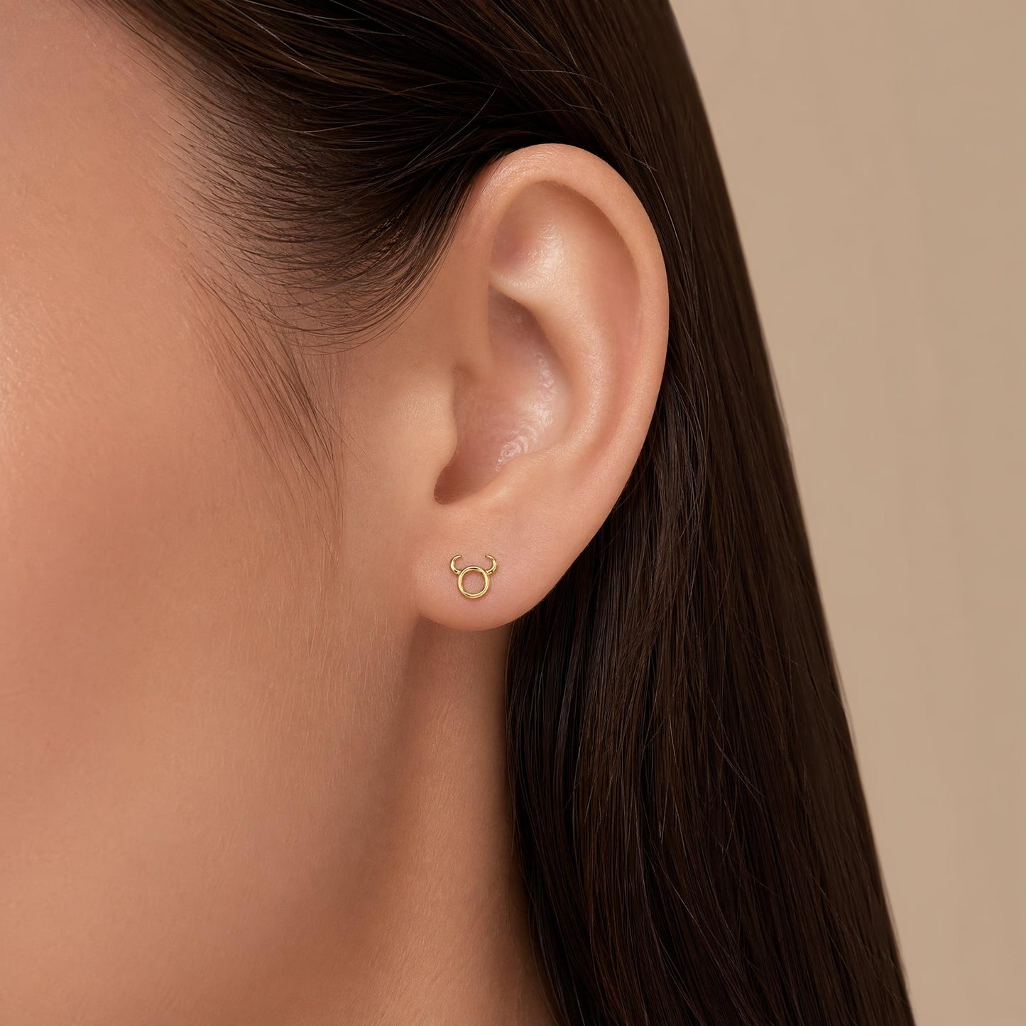 Taurus Gold Earring