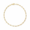 14k Gold Paperclip Chain Bracelet
