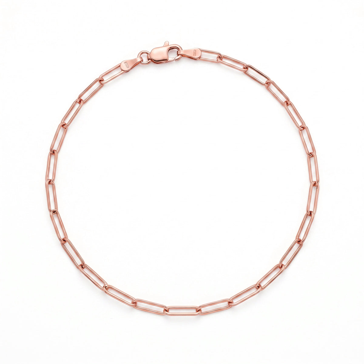 14k Gold Paperclip Chain Bracelet