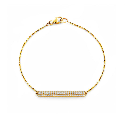 Pave Diamond ID Bracelet