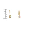 The Teardrop Solitaire Drop Earrings