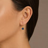 The Sapphire Orb Drop Earrings