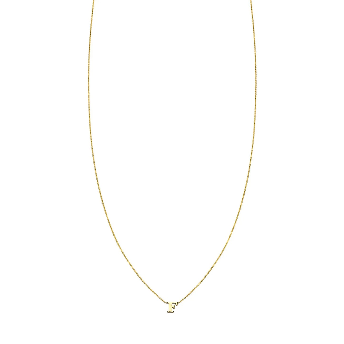 Letter F Initial Necklace