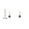 The Sapphire Orb Drop Earrings