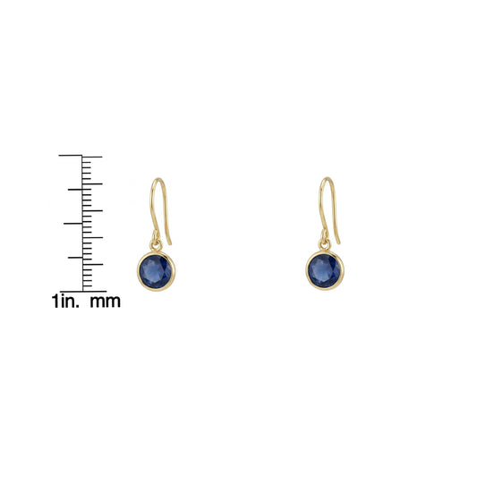 The Sapphire Orb Drop Earrings
