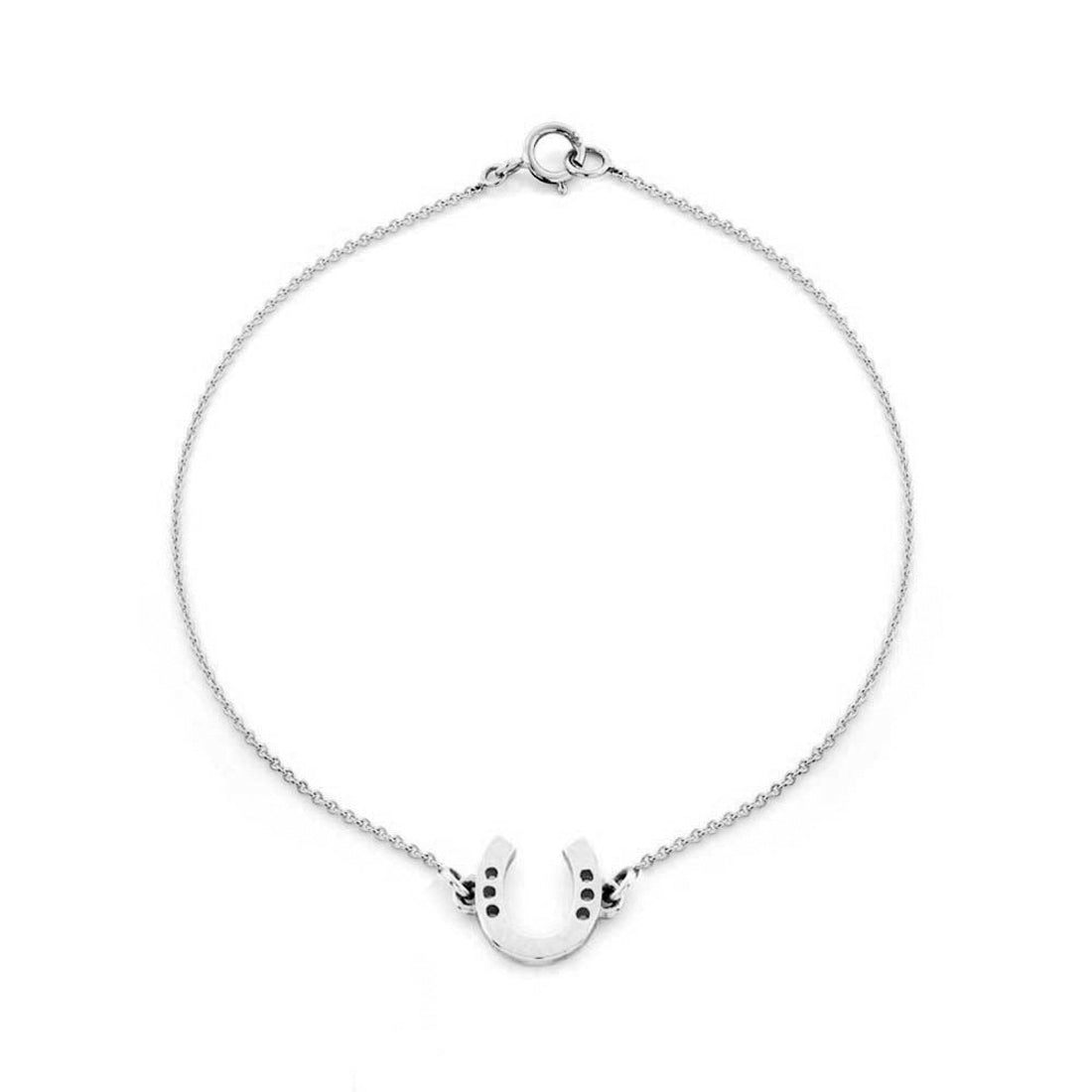 Classic Sterling Silver Horseshoe Bracelet