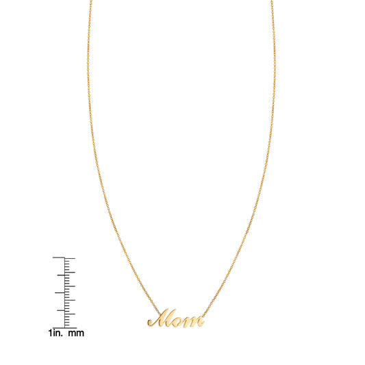 Script Mom Necklace, Carrie-Inspired