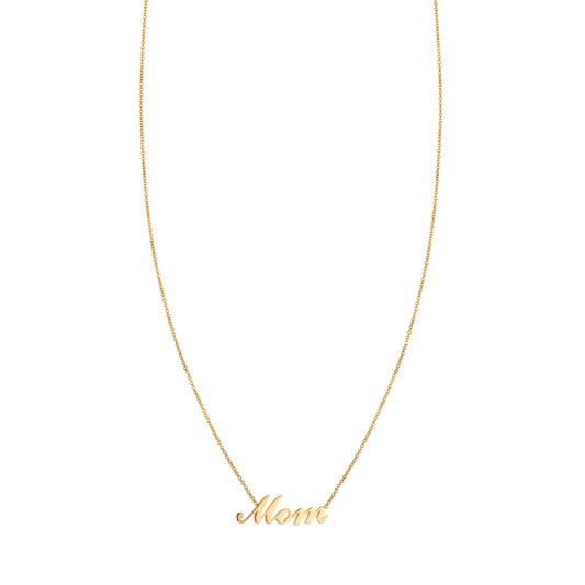 Script Mom Necklace, Carrie-Inspired