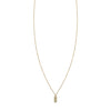 Diamond & Gold Tag Necklace