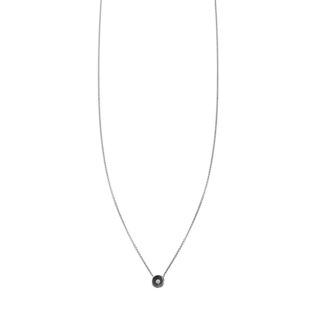 Sterling Silver Sun Disk Necklace