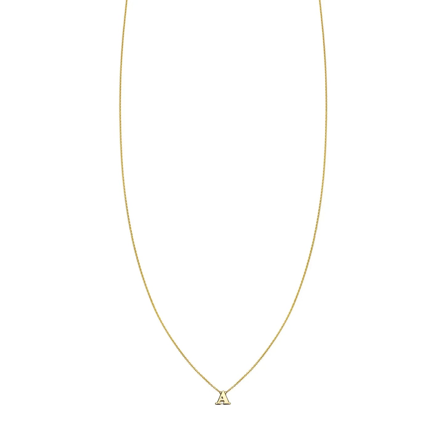 14k Gold Initial Necklace