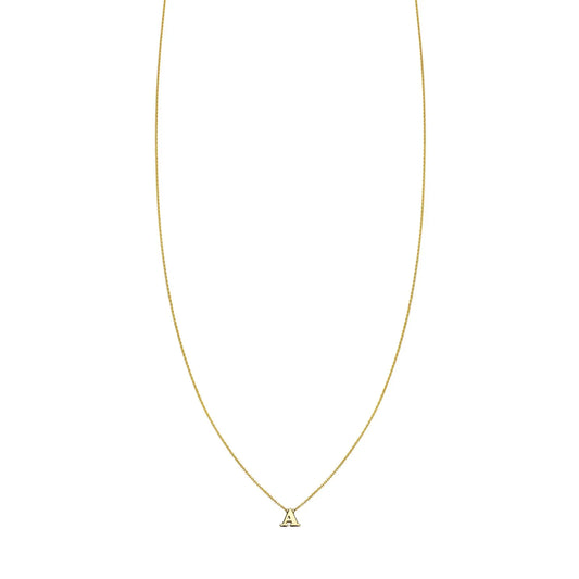Letter A Initial Necklace