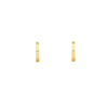 14k Gold Hexagon Hoop Earrings