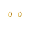 14k Gold Hexagon Hoop Earrings