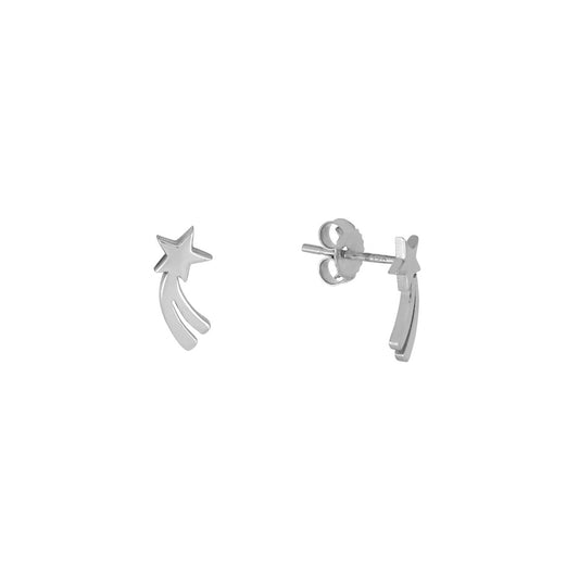 Sterling Silver Shooting Star Studs