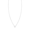 Sterling Silver Small Folded Heart Necklace