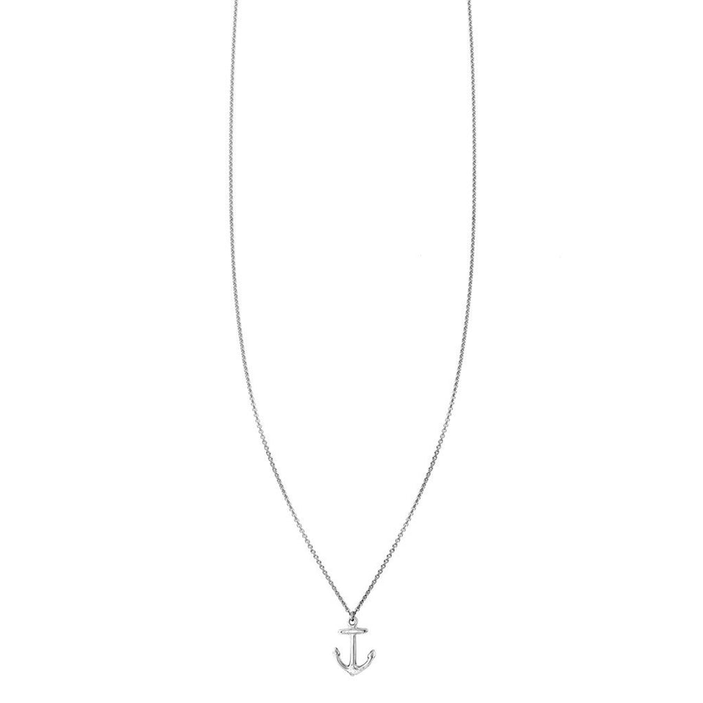 Classic Sterling Silver Anchor Necklace