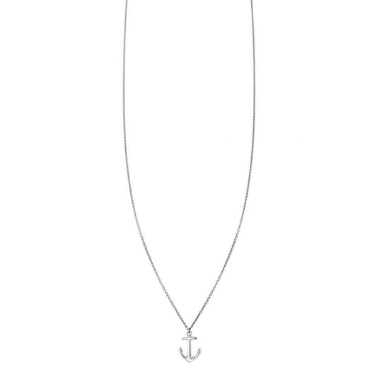 Classic Sterling Silver Anchor Necklace