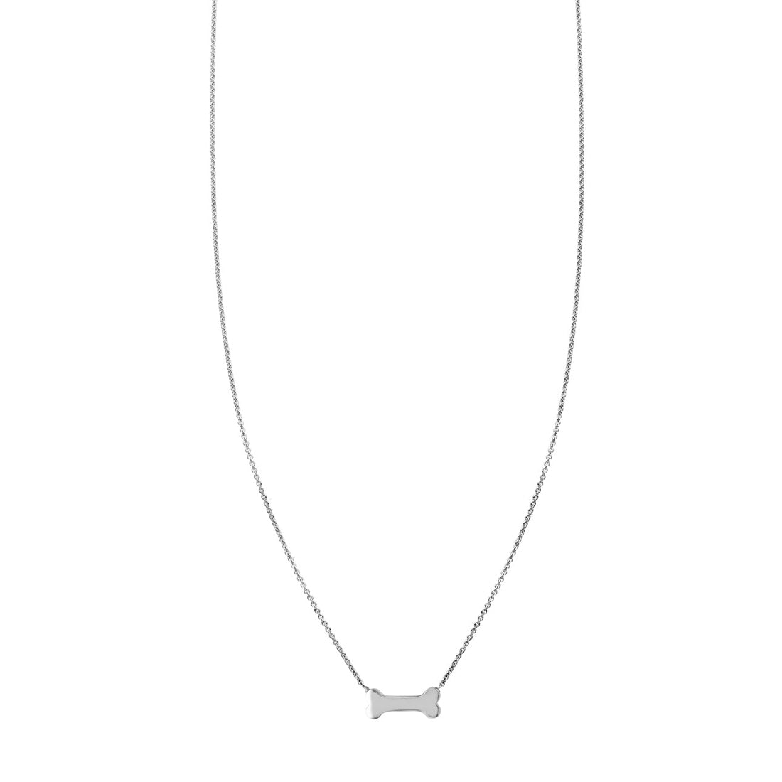 Sterling Silver Dog Bone Necklace