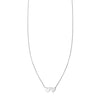 Double Heart Sterling Silver Necklace