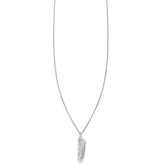 Sterling Silver Feather Necklace