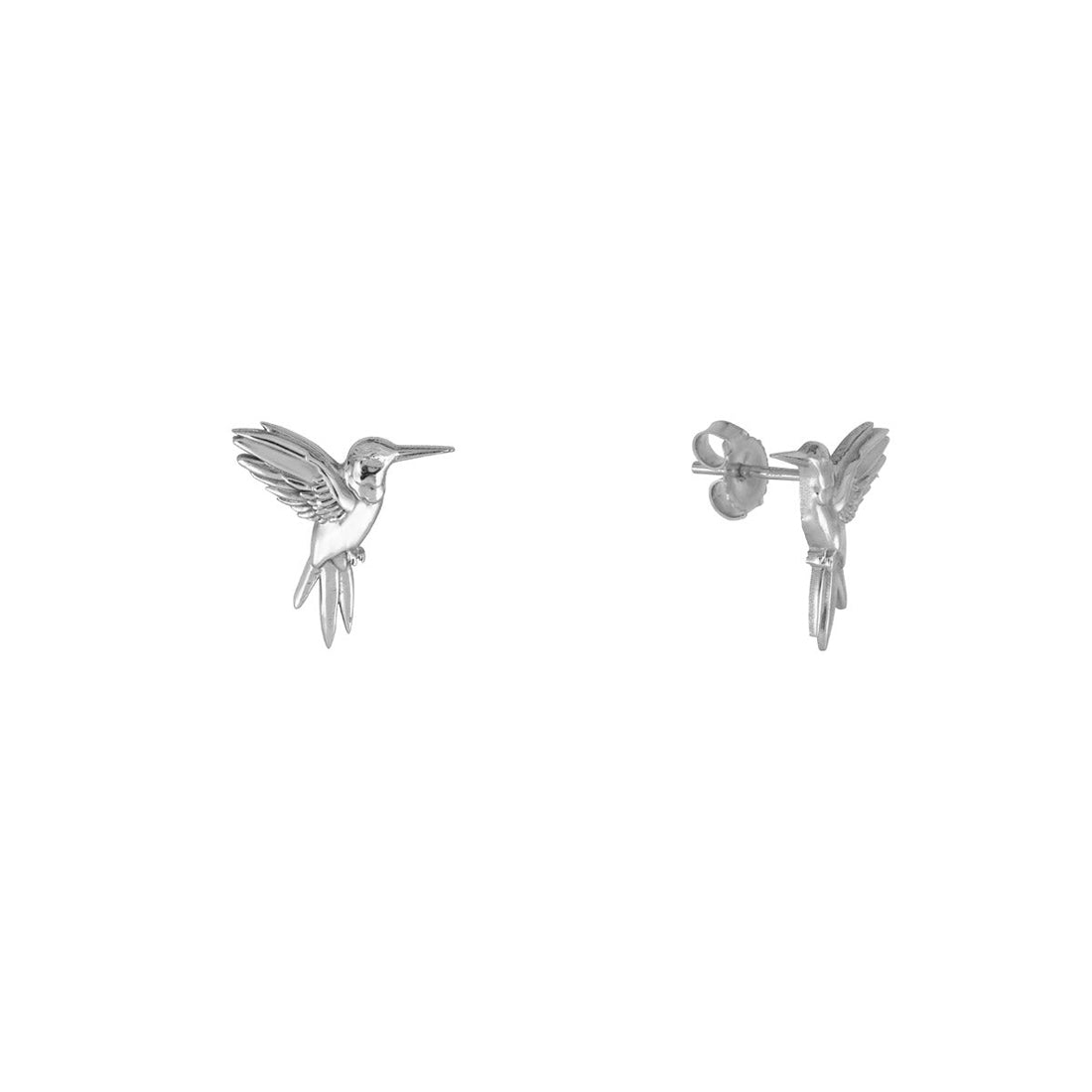 Sterling Silver Hummingbird Studs
