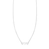 Triple Heart Sterling Silver Necklace