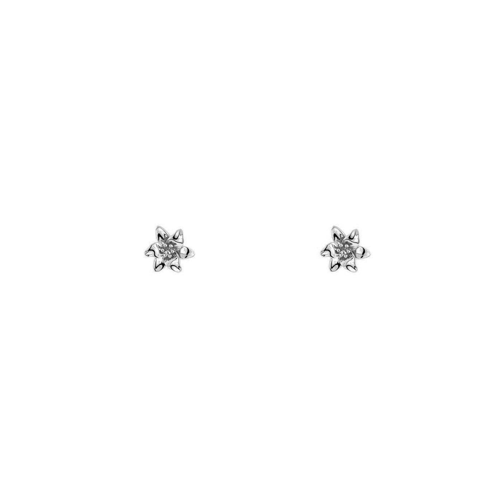 Sterling Silver Venus Flower Stud Earring