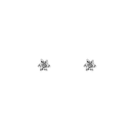 Sterling Silver Venus Flower Stud Earring