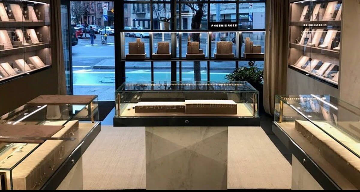 Interior of our popular jewelry store in the West Village, NYC.