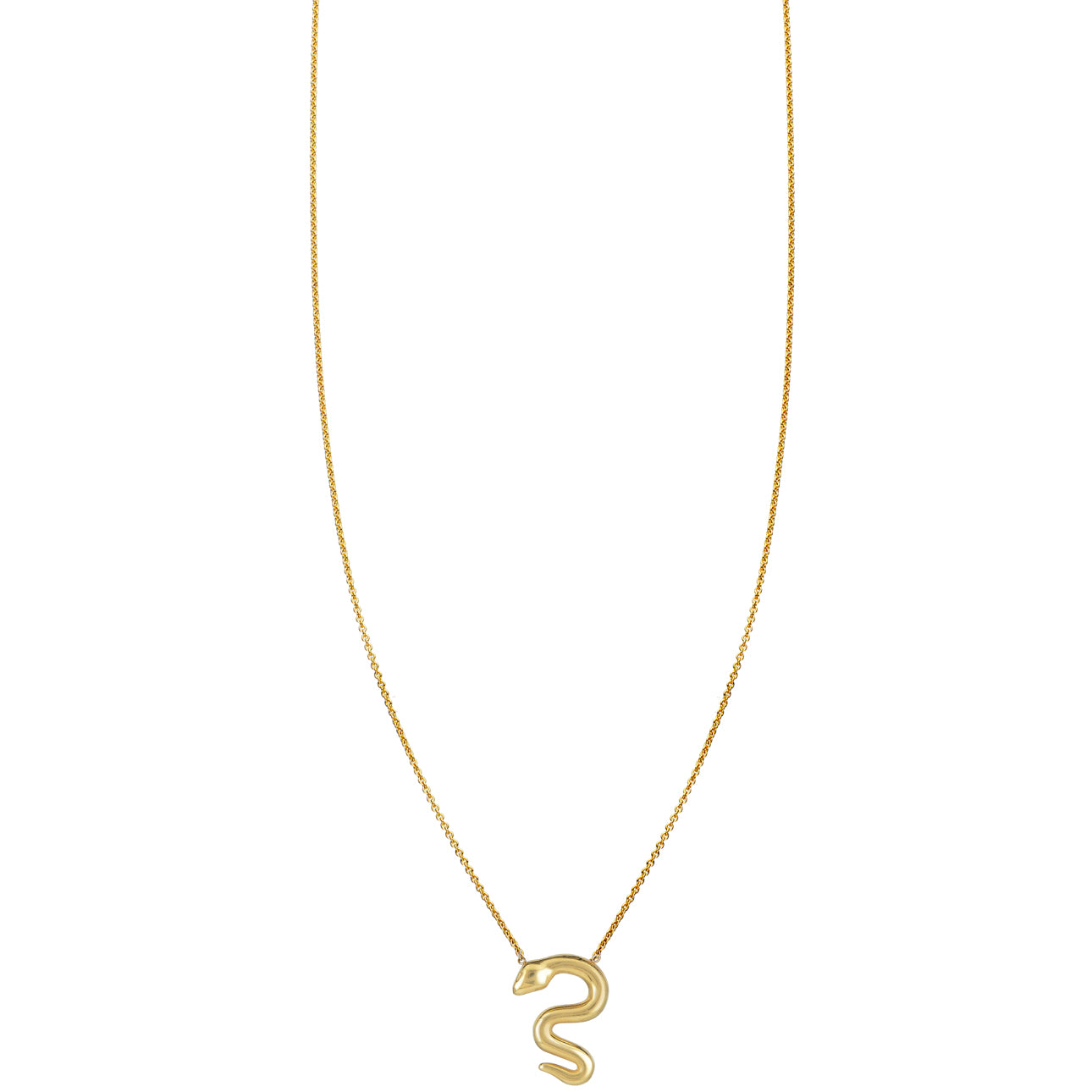 14k gold snake necklace PRN020